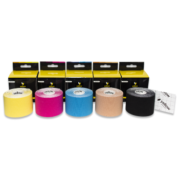 Taśma do kinesiotapingu yellowTAPE 5cm x 5m 1